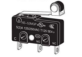 Трехпружинный микропереключатель с зазором 2 мм