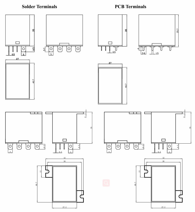 Реле общего назначения с одной катушкой Mini 15A