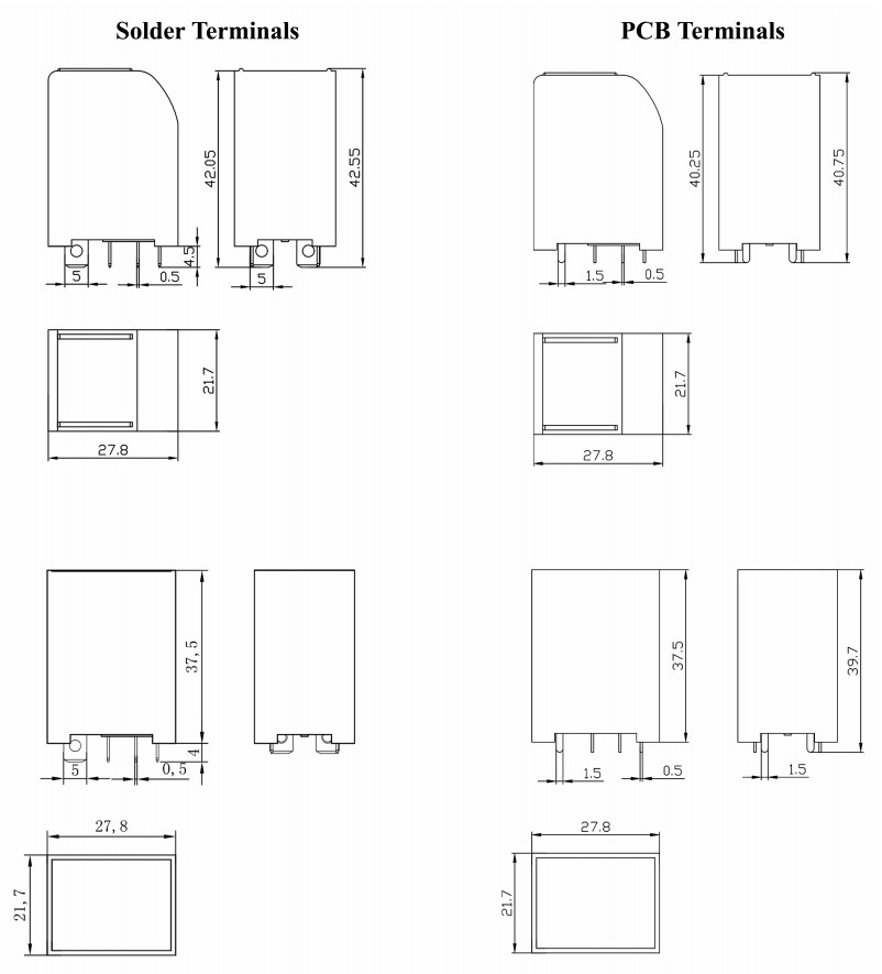 Компактная реле высокой мощности