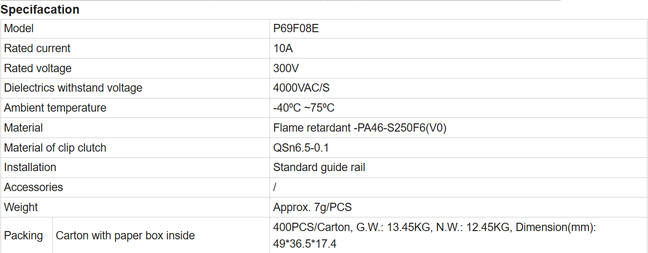 спецификация