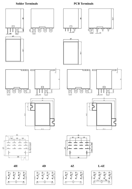 Реле общего назначения с одной катушкой Mini 15A